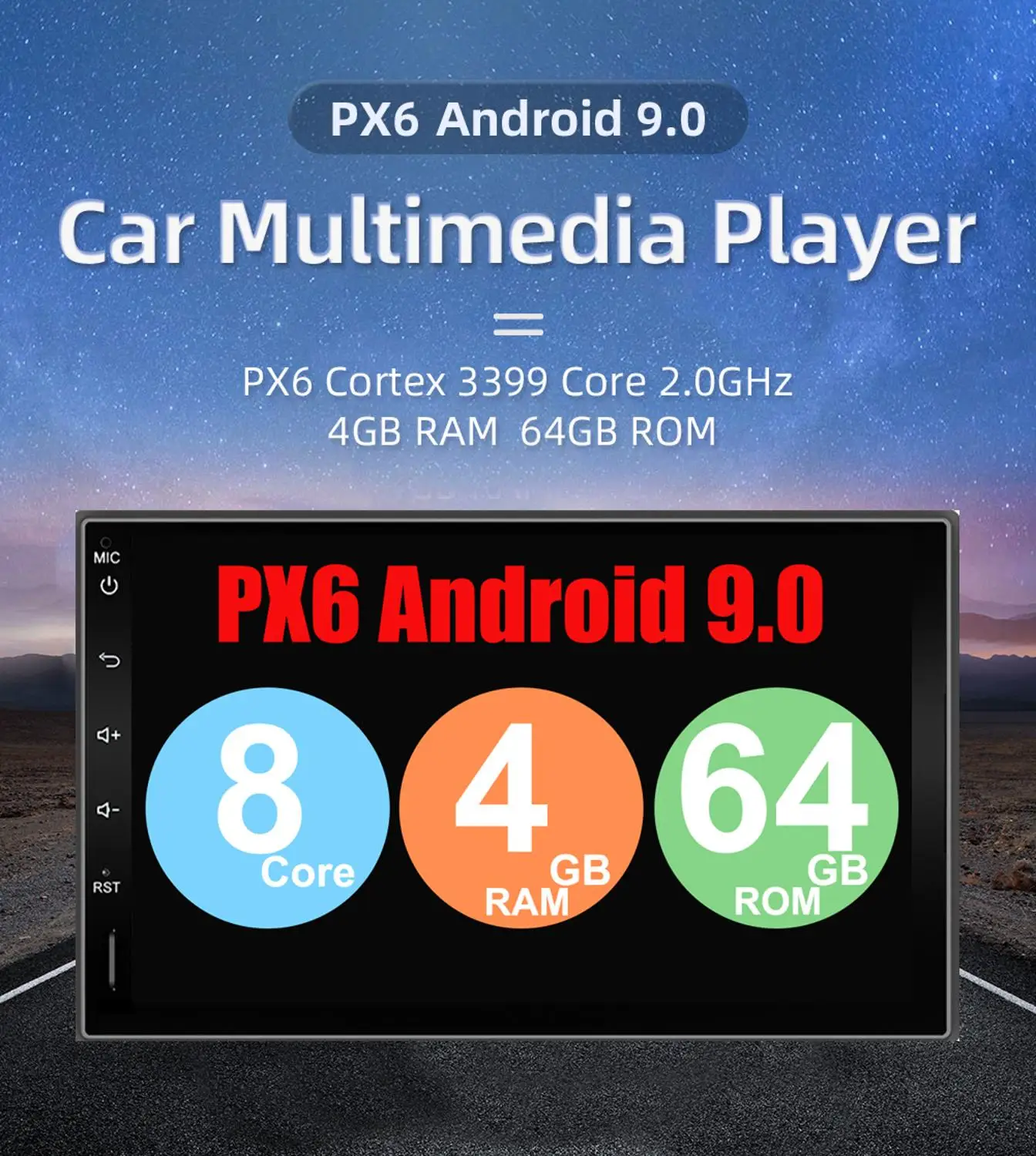 64G 2 din автомобильное радио gps android автомобильный стерео Кассетный плеер рекордер радио тюнер gps навигация RDS поддержка 3g/4G ТВ коробка DAB OBD