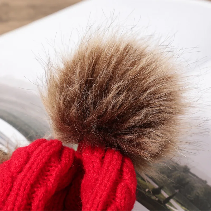 Детские осенне зимние вязаные хлопковые шапки теплая и удобная Лыжная шапка