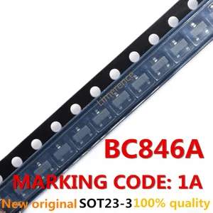 100PCS BC846A SOT23 MARKING CODE: 1A