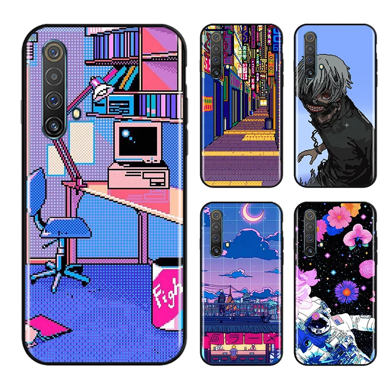 Модный пиксельный мир в стиле ретро для OPPO Find X3 X2 K5 K3 R17 R15 R9S F19 F15 F11 F9 F7 F5 Neo lite Pro