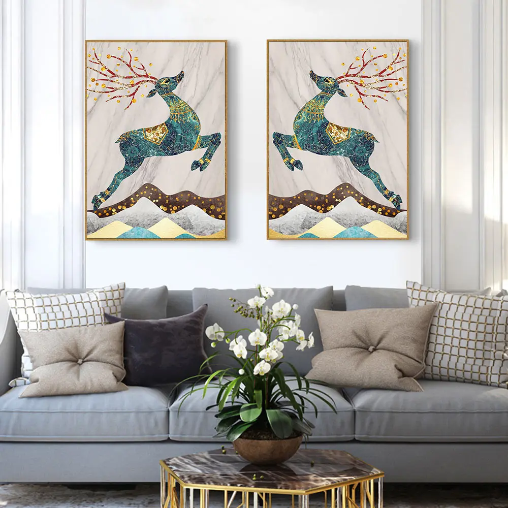 

Cross stitch kits,Embroidery needlework sets with printed pattern,11CT-canvas for Home Decor Painting,Animals Full NCKA090