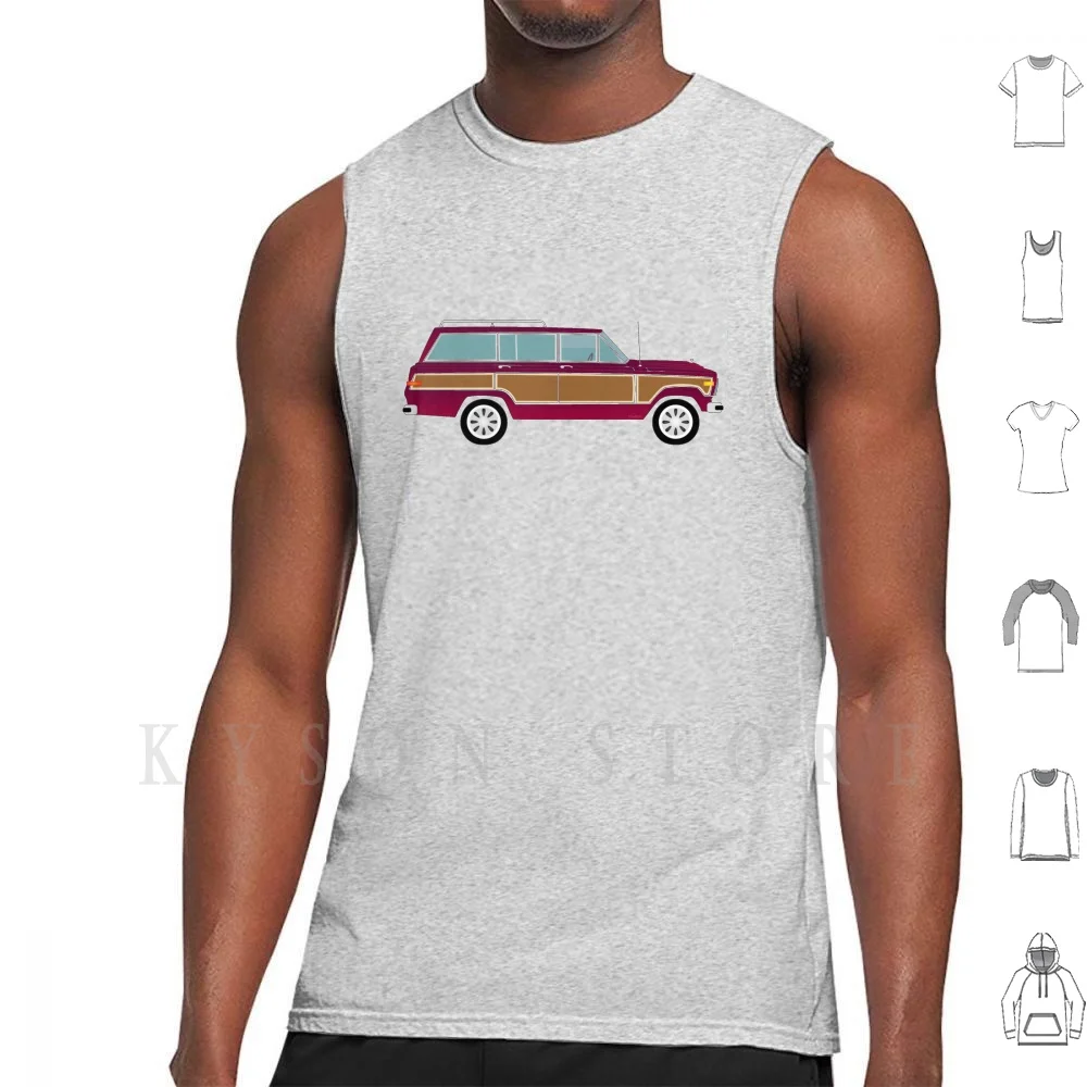 Weekend Wagon Tank Tops Vest Sleeveless Wagon Wagoneer Woody Waggy Grand Wagoneer Grand Waggy Truck Car Fsj Jgw Willy Woody