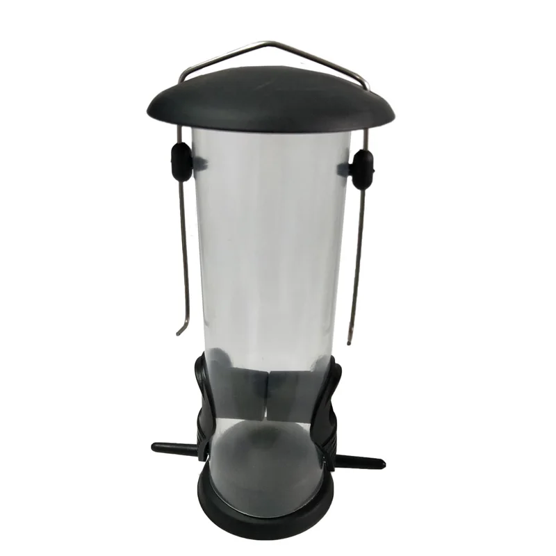 Кормушка для птиц большая емкость прозрачная подвесная голубей клювов воробей |