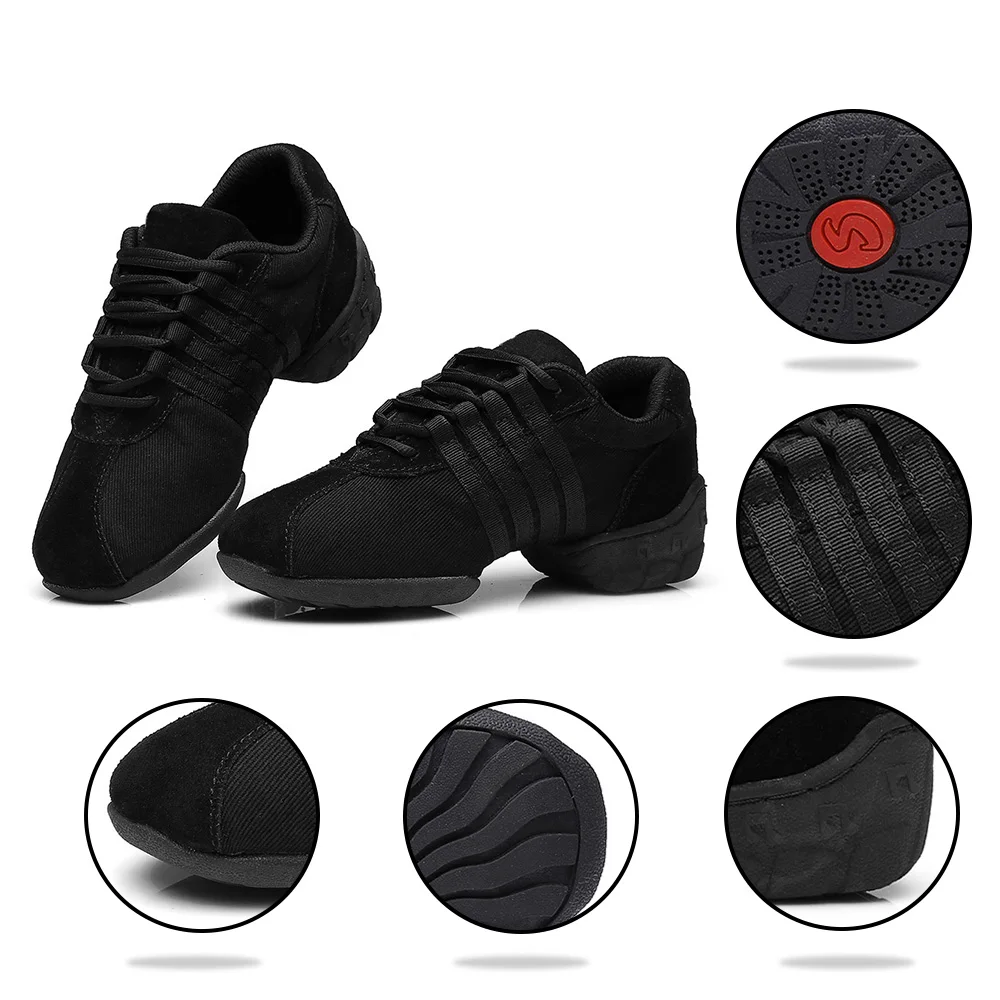 HROYL Dance Shoes Sneakers for Women Ballroom Children Girl Latin Sneakers Jazz Dance Shoes