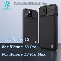 for iphone 13 13 pro case nillkin textured pro nylon fiber weaving lens cases slide camera back cover for iphone 13 pro max case