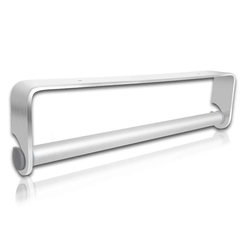 Self Adhesive &amp Wall Mount Paper Towel Holder Dispenser Kitchen Tissue Stand Under Cabinet-Silver | Обустройство дома