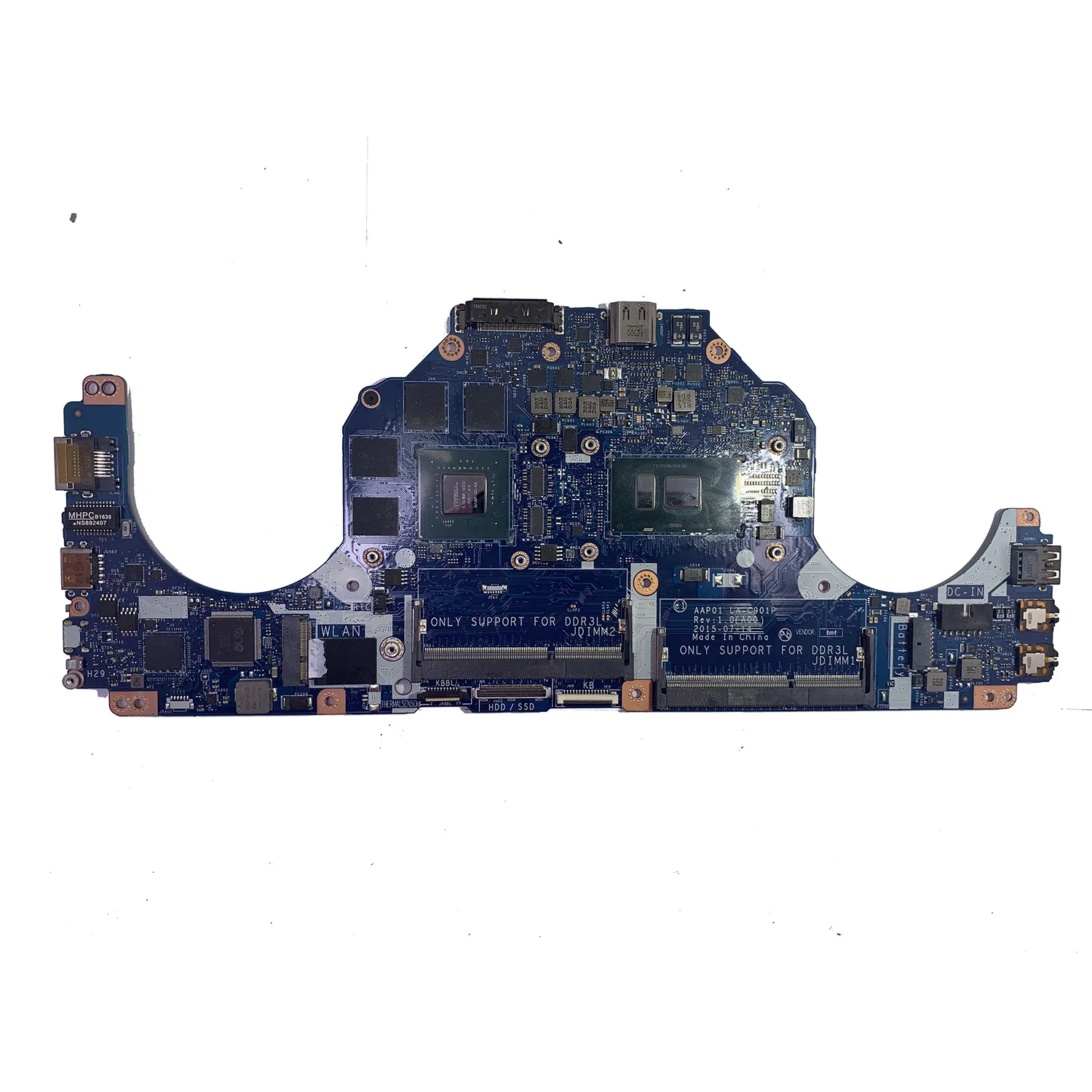 

System Mainboard V3TCJ 0V3TCJ CN-0V3TCJ w i7-6500U CPU GTX 960M GPU DDR3L for Dell Alienware 13 R2 NoteBook Laptop Motherboard