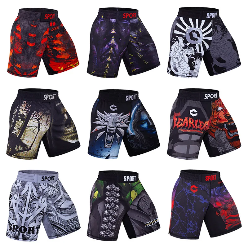 

Fitness Outdoor Kickboxing Bjj Gi Rashguard MMA Boxing Shorts Tiger Muay Thai Sport Boxing Shorts Sanda Fighting Training Pants