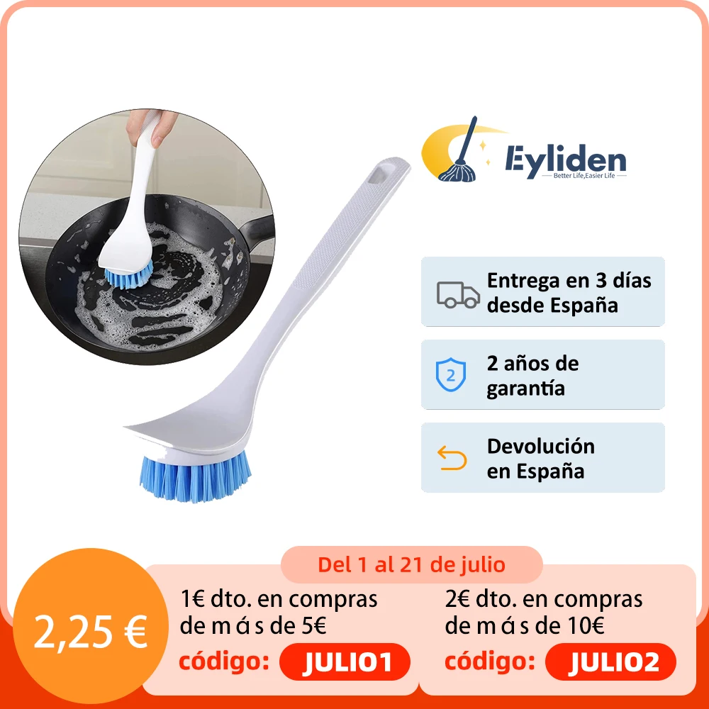 Eyliden щетка для кастрюль и посуды кухонная скраба с наконечником скребка удобная