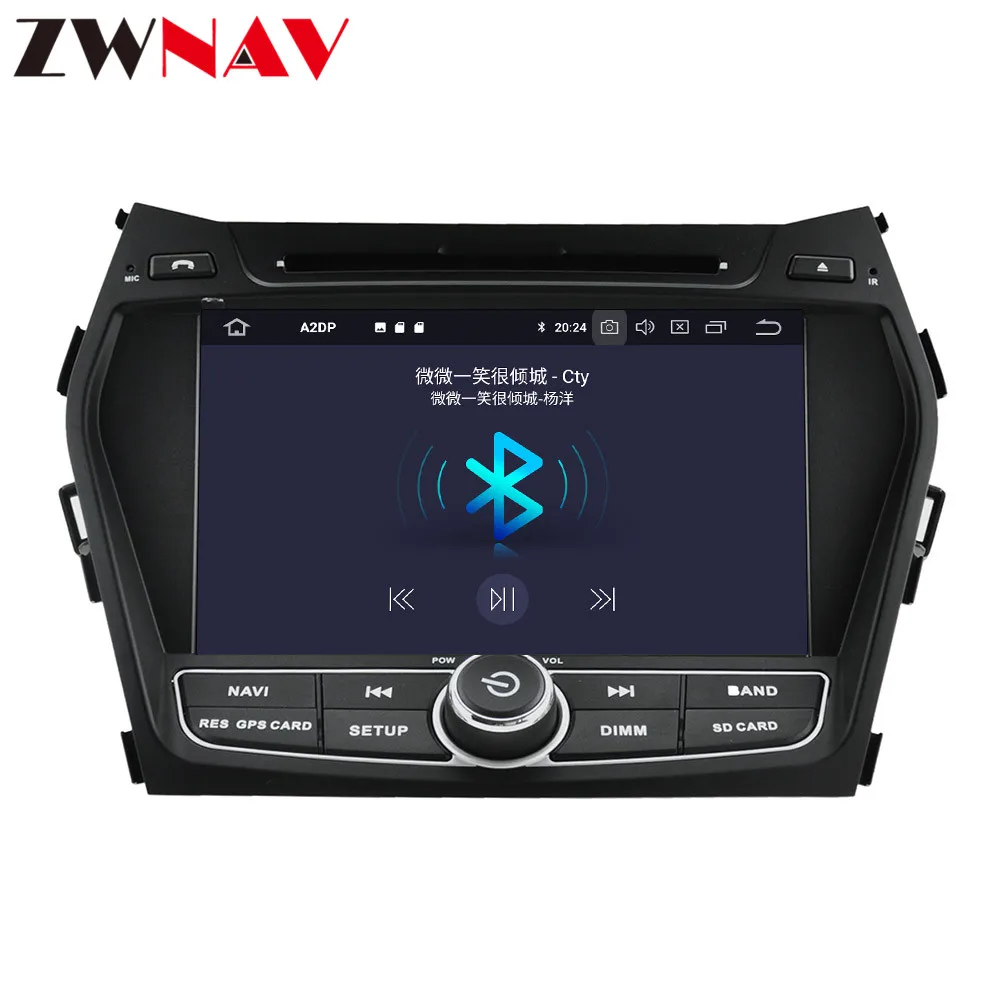 DSP android 9,1 автомобильный dvd мультимедийный плеер для hyundai IX45 Santa fe 2013 GPS для автомобиля, стерео навигация автомобильное радио магнитофон