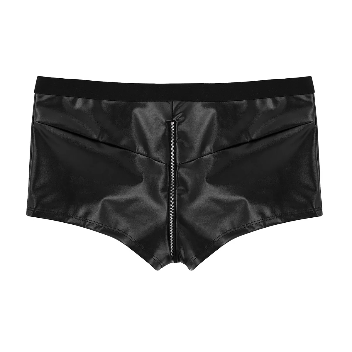 Iiniim, мужское нижнее белье, трусики, Wetlook, для ночного клуба, искусственная кожа, на молнии, бандаж, с мешочком, для геев, боксеры, шорты, нижнее белье, трусы