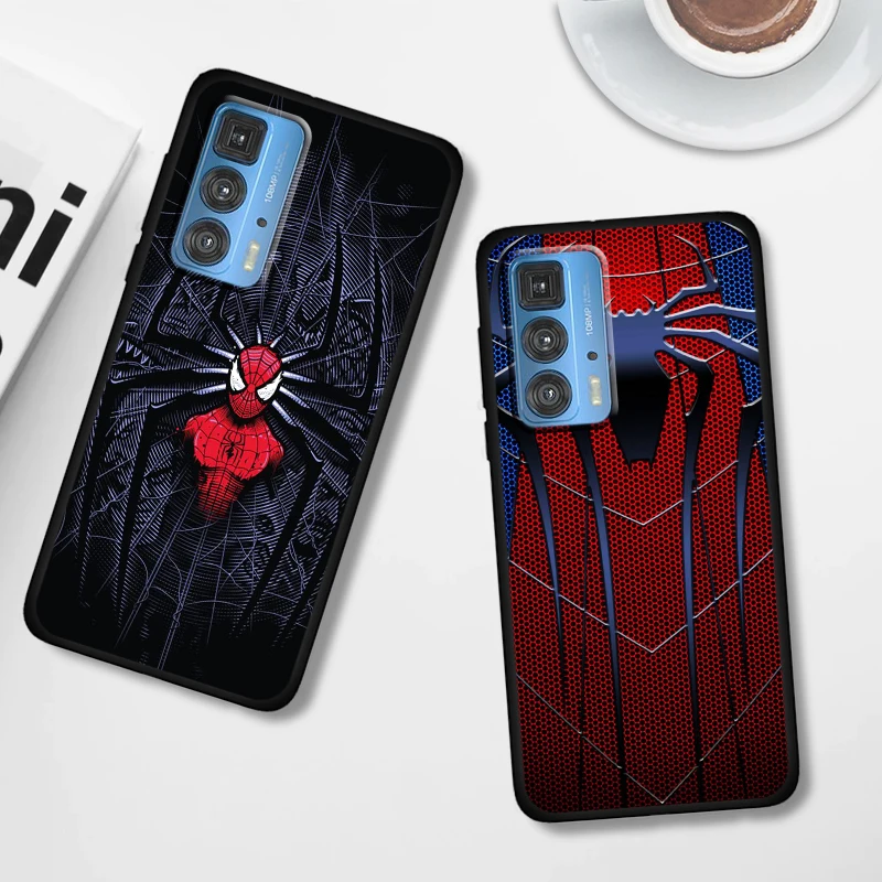 spider man marvel cool for motorola moto g60 50 40 x3 e6i e7i power edge 20 pro lite fusion 5g 2021 soft black phone case free global shipping