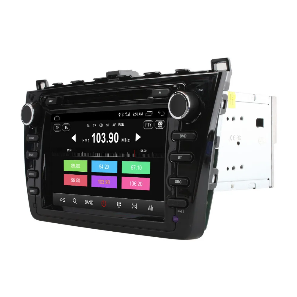 C500 1024*600 4G SIM-карта четырёхъядерный телефон gps для Mazda 6 2008 2009 2010 2011 wifi радио 2 Гб ОЗУ