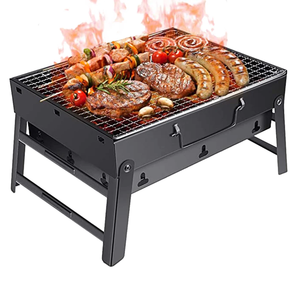 

1 Pcs Foldable Barbecue Grills Patio Barbecue Charcoal Grill Stove Outdoor Camping Picnic Barbecue Grills ​Portable