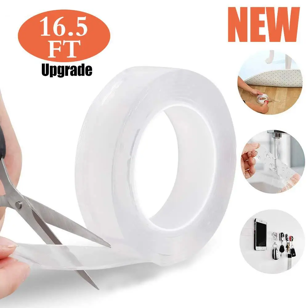 Многофункциональный многоразовый Nano клейкая лента с двойным покрытием Не