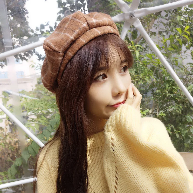 

Зимние шапки для женщин, хлопковый берет, Женский Осенний винтажный берет художника