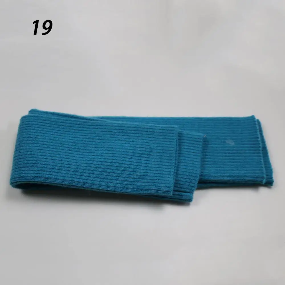 19-Lake Blue Sparsil, женские зимние кашемировые длинные перчатки, одноцветные вязаные мягкие гетры для рук, женские осенние перчатки без пальцев, перчатки длиной 60 см - Цвет: 19-Lake Blue