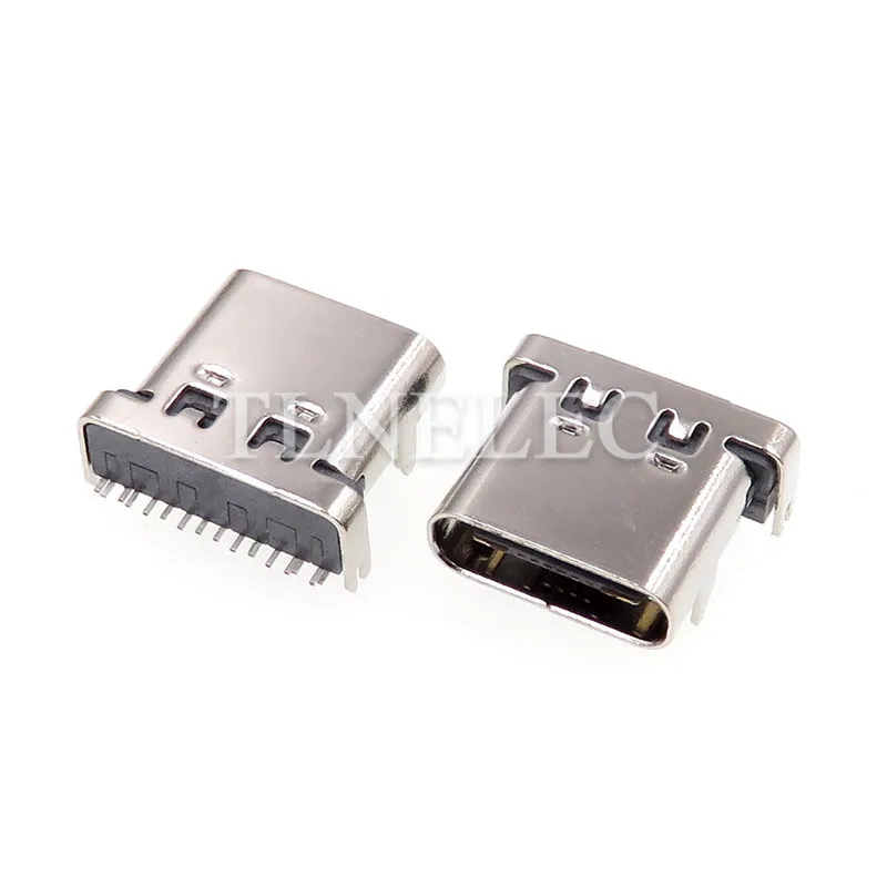 

5шт микро USB 3,1 Порты и разъёмы Тип-C 16 наклонных штрихов погружен доска женский патч разъем платы SMT терминала пластиковые электронные интерк...