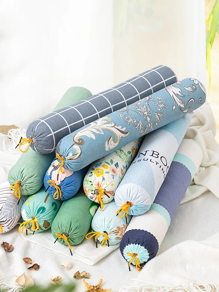 

Buckwheat Husk Ketsumeishi Cervical Pillow Single for Sleep Mini Pillow Cylindrical Spine Repair Hard Pillow Improve Sleeping