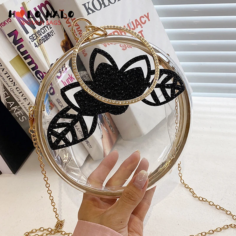 

Fashion Female Acrylic Crossbody Bags Casual Purses and Handbags Personality Sequins Women's Wallet Solid Color Shoulder Bags