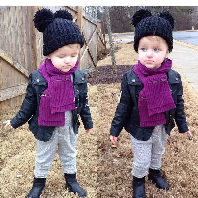 Cappotto per bambino e bambina giacca calda in Pelle cappotto autunno e inverno nella versione coreana per bambini della gi