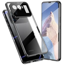 Case for Xiaomi Mi 11 Ultra Mi 10 Pro, 360 Full Body Protection Double-sided Tempered Glass Magnetic Adsorption Cover