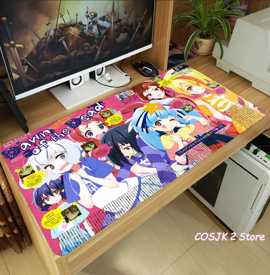 

Аниме ZOMBIE LAND SAGA Minamoto Сакура никаиду Саки коврик для мыши утолщенный ноутбук игра большой Настольный коврик для клавиатуры коврик для мыши и...