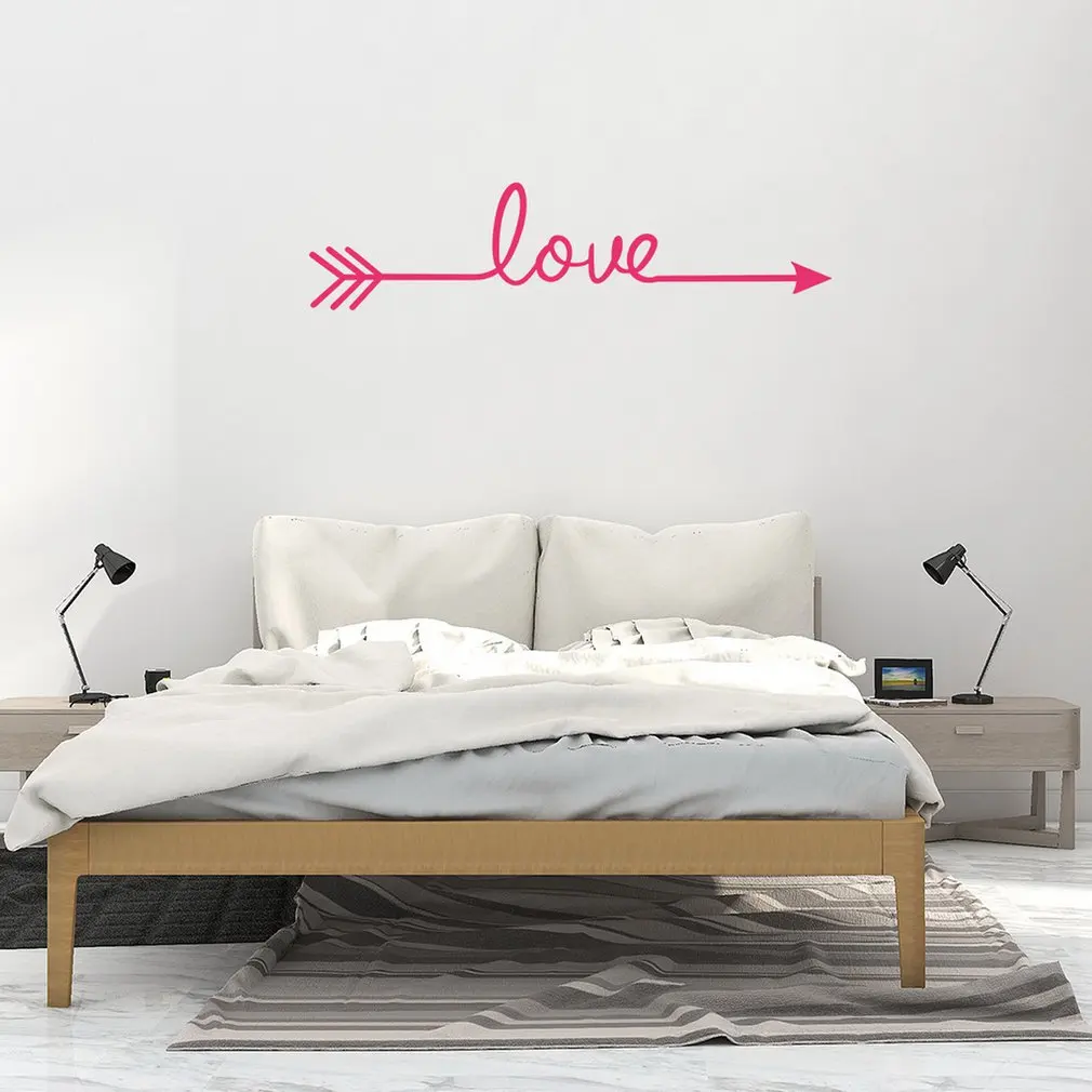 Современные самоклеющиеся ПВХ наклейки на стену с изображением стрелы любви DIY