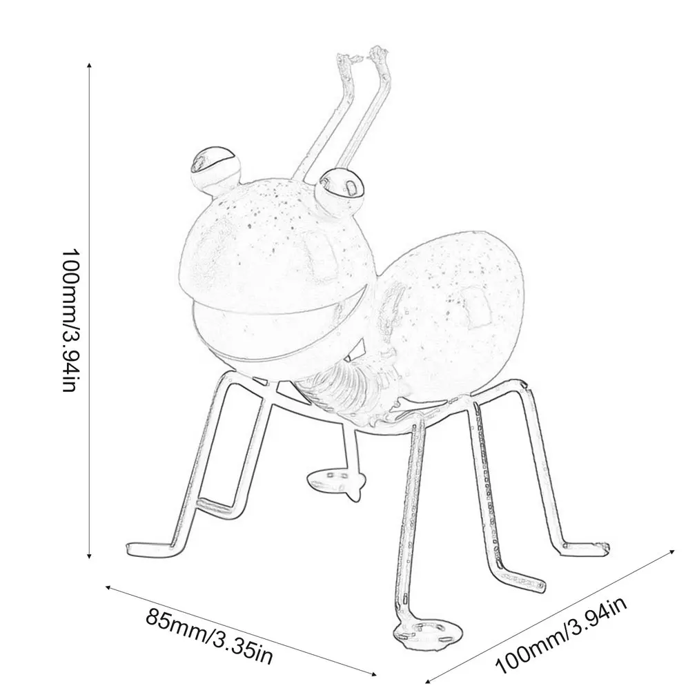 

Iron Craft Yard Outdoor Garden Cute Insect Hanging Home Decor Gift Ornament Metal Ant Living Room Lawn Sculptures Wall Art