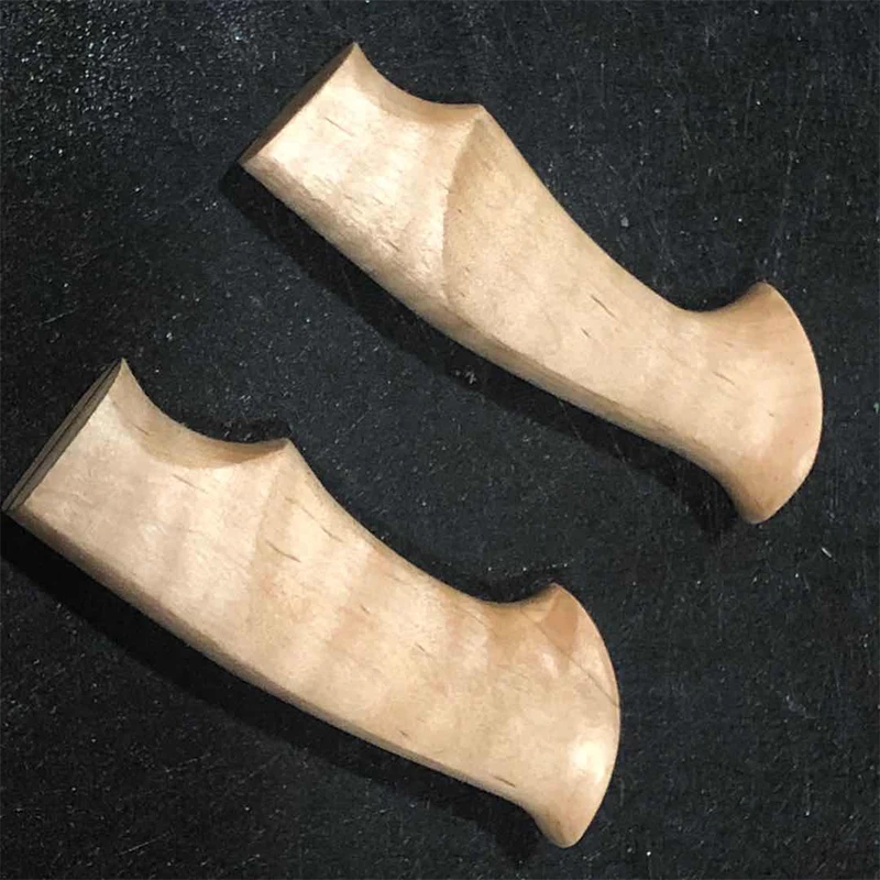 Bricolage manche de couteau bois naturel d'ébéne noir octogonal