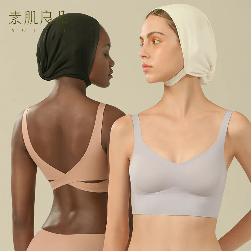 

Sujiin бесшовный спортивный бюстгальтер для йоги для женщин удобный бюстгальтер без косточек для ночного сна женское нижнее белье женский бюстгальтер MX133