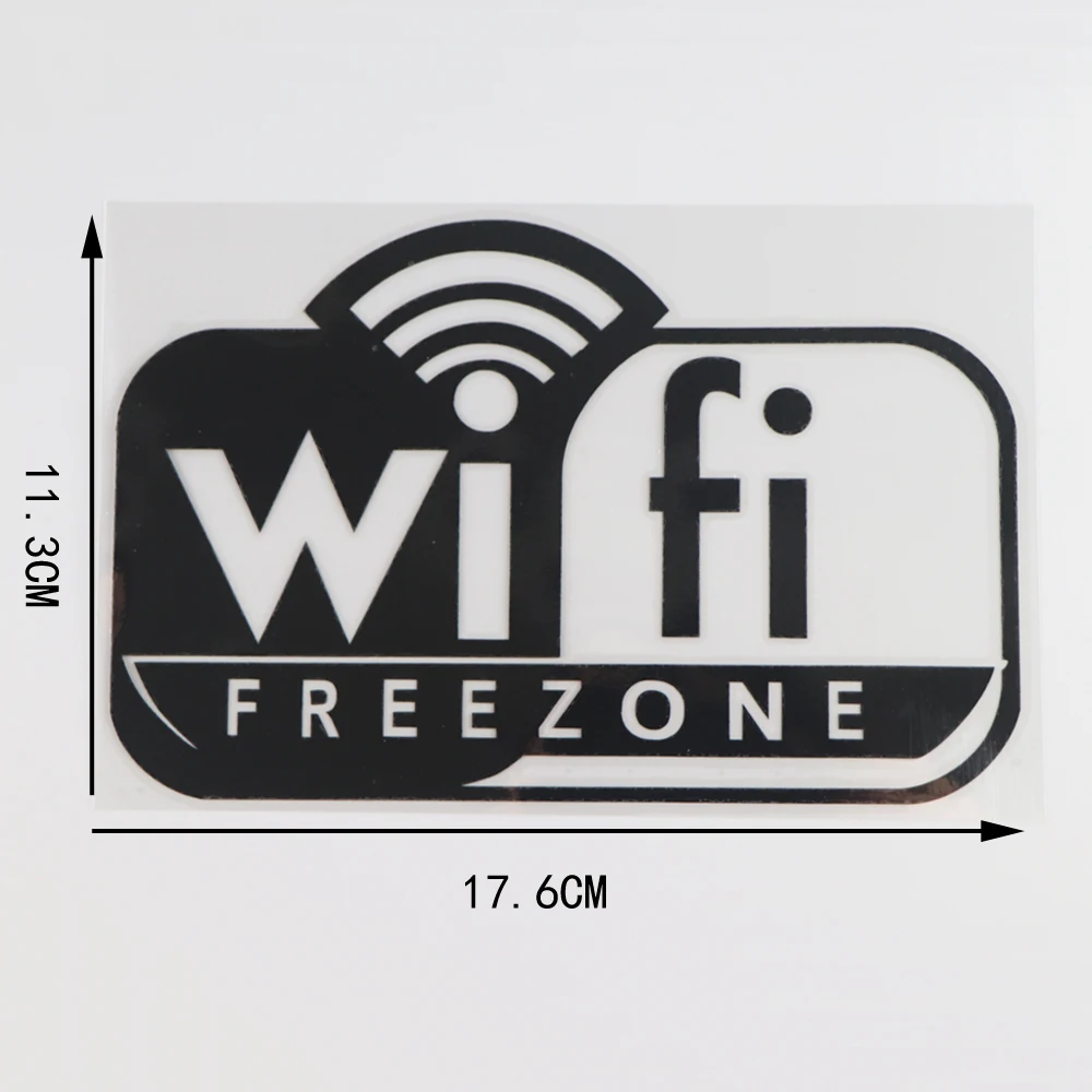 YJZT 17 6 × 11 3 см Wifi мультяшный Декор узор виниловые автомобильные наклейки