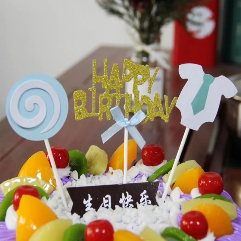 Креативные топперы для кексов товары вечерние лента украшения торта на день