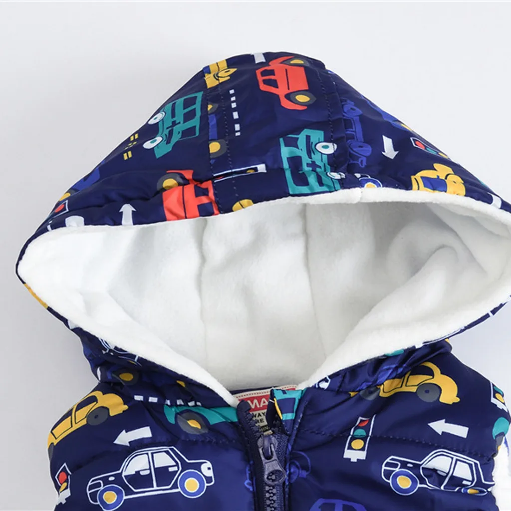 ARLONEET детская девочка Мальчик зимняя плюшевая бархатная теплая Толстая жилетка с