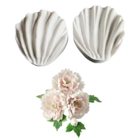 large new peony flower veiners silicone mold flower making gumpaste floral petal fondant cake decorating tools m2487