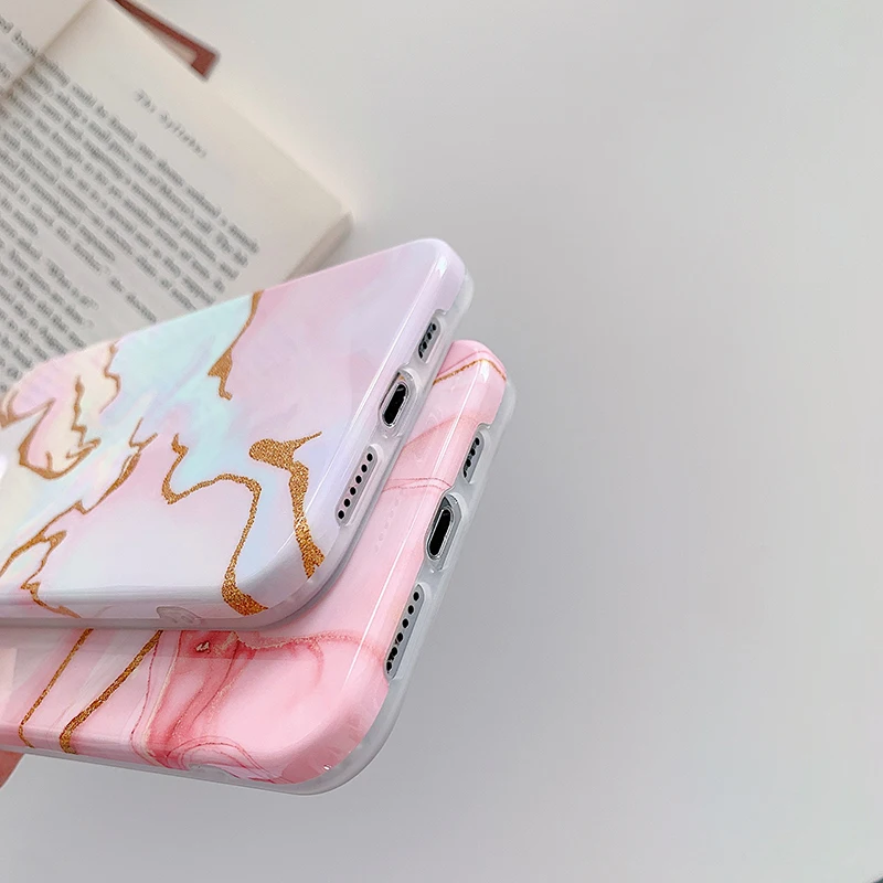 

Luxury Gradient Glitter Marble Phone Case For iPhone 12 11 Pro Max X XR XS Max 7 8 Plus Back Cover