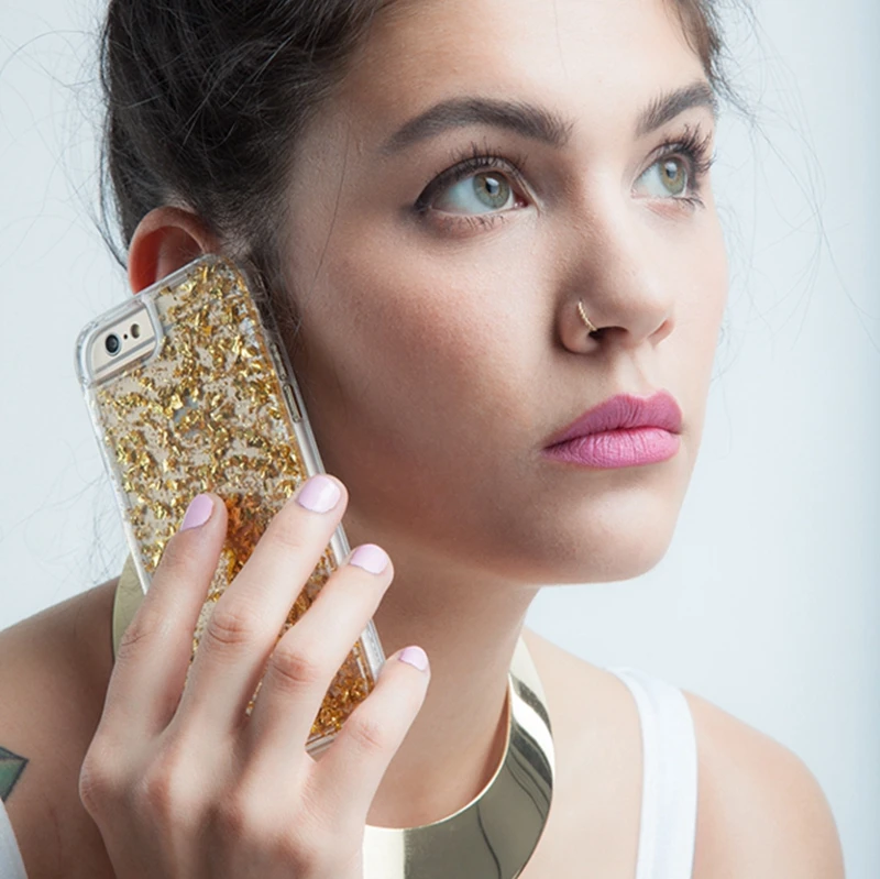 Противоударный чехол для iphone XS MAX 10 X XR 7 8 6 6S Plus SE 2020 с золотой фольгой блестками