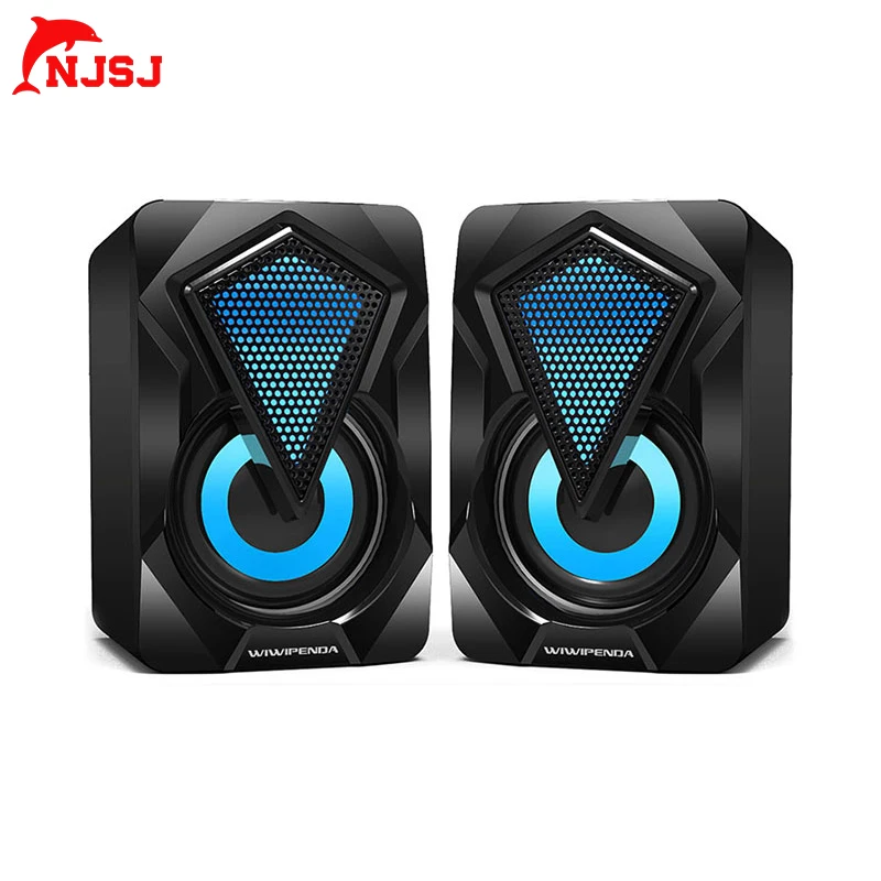 NJSJ Soudbar звуковые колонки с питанием от USB для компьютера настольного ноутбука