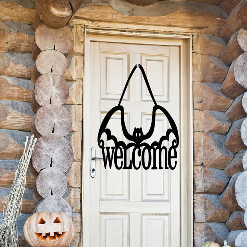

2021 Halloween Party Welcome Pumpkin Bat Decor Hanging Props Hanging Party Decorations Halloween Decorations Pendants Ornaments