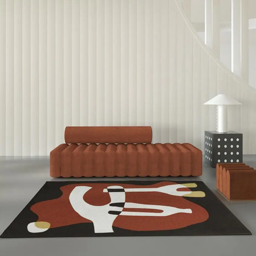 

Modern Living Room Bathroom Rug Nordic Felt Funny Carpet Area Rugs Bath Room Rug Kitchen Floor Mats Doormat Chic Home Decor