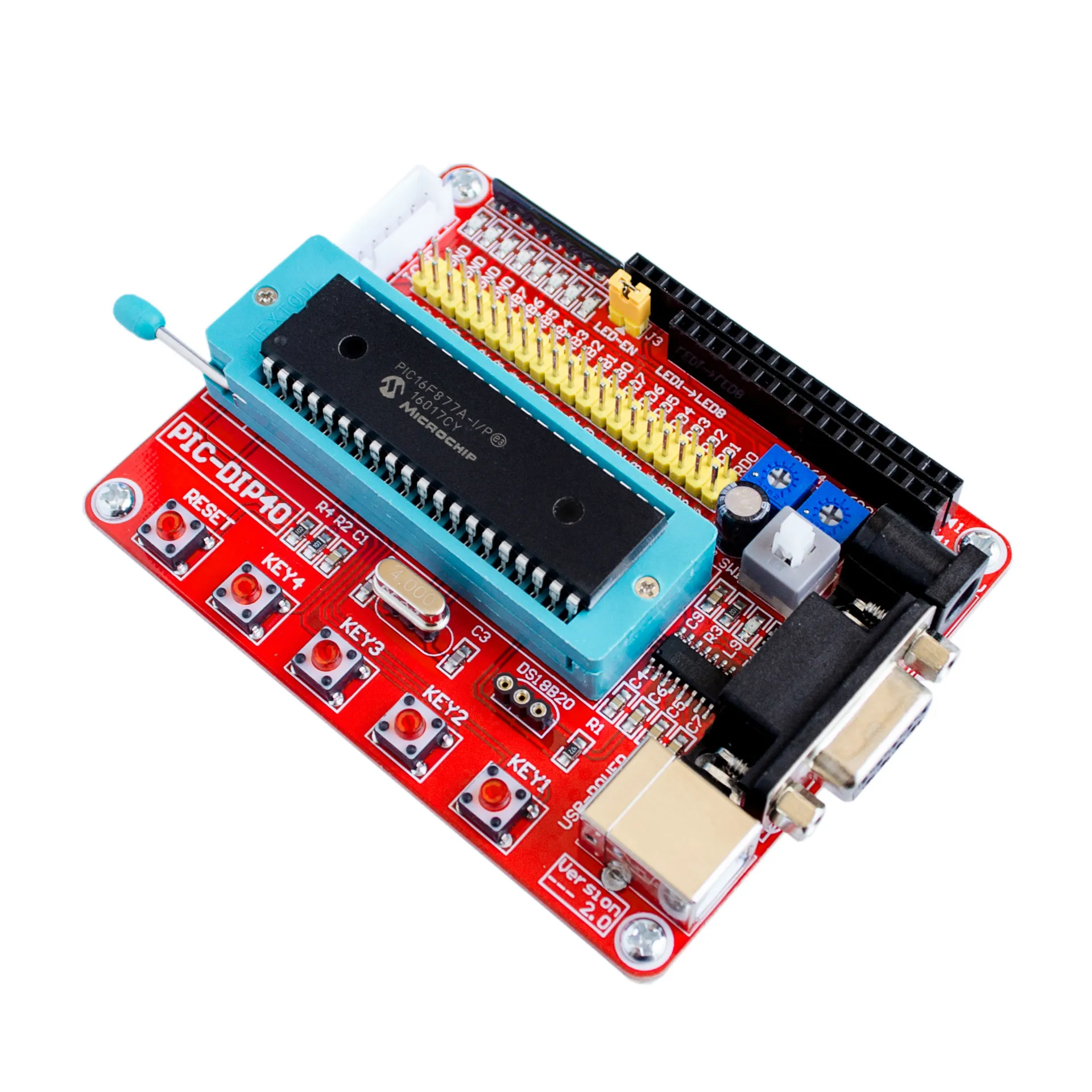 Плата для разработки Mini System PIC + микрочип PIC16F877 PIC16F877A diy electronics 1 шт. | Инструменты