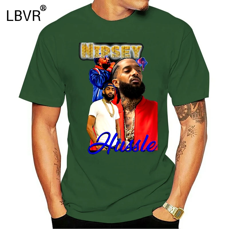Для мужчин футболки с рисунками из мультфильмов Nipsey Hussle Ript-рубашка 2019 новый принт