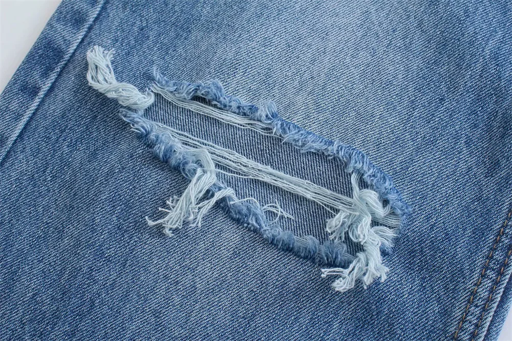 2022 шикарные модные женские рваные джинсы CNlalaxury с широкими штанинами винтажные на