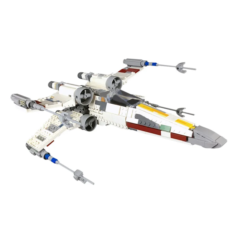 

MOC Star Space of Wars Wing Starfighters Red 5 Battle Plane DIY Model Building Blocks Bricks Assembly Toys For Kids Gift 2253pcs