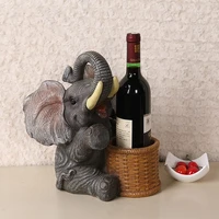 wine rack cabinet of beautiful animal creative resin pork decoration handcrafted of home bar rack wine wedding favors and gifts