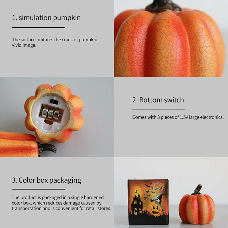 Реквизит для вечеринки на Хэллоуин уличный декор имитация тыквы из смолы