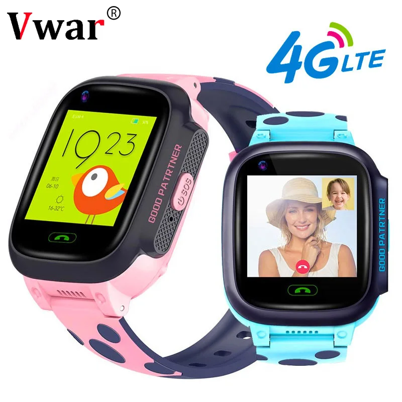 Vwar K9S 4G Детские gps Смарт часы видео вызов Wifi SOS детские часы водонепроницаемый gps трекер камера Детские умные часы VS Q50 Q90