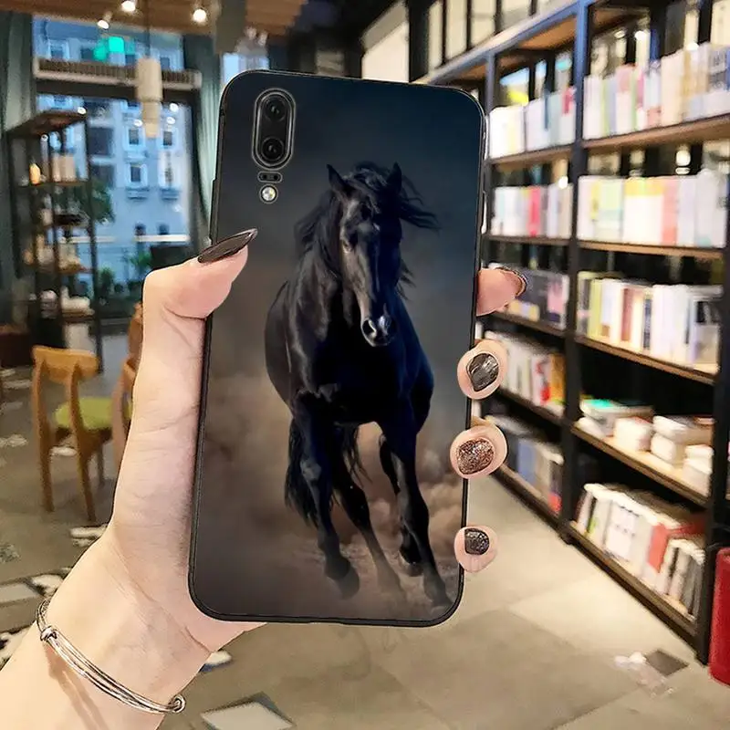 

Fine running Horse Art pattern luxury protective Phone Case cover For Huawei honor Mate P 10 20 30 40 Pro 10i 9 10 20 8 x Lite