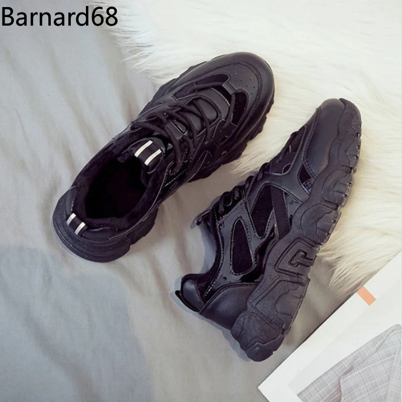 

winter Plus cashmere Keep warm Flat shoes Women Waterproof platform Women's Winter shoes wear-resistant Thick bottom Cotton shoe