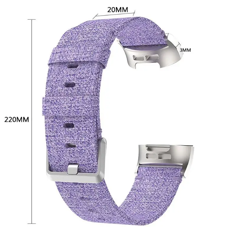 ALLOYSEED 22 мм Тканые нейлоновые сменные часы ремешок для Fitbit Charge 3/huawei 2 Pro GT/Moto 360 2 46/samsung gear S3
